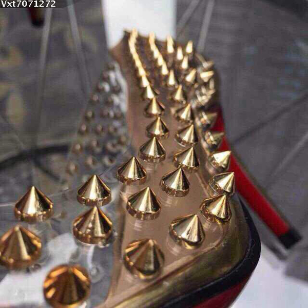 Christian Louboutin 爽やかクリアPVC【ルブタン】Spike Me Vernis/Pvc 100 mm